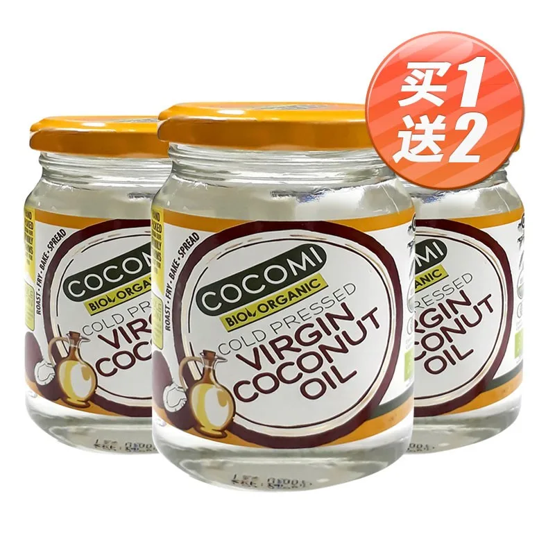 【到期时间11.1】COCOMI 颗颗迷初榨椰子油 225ml
